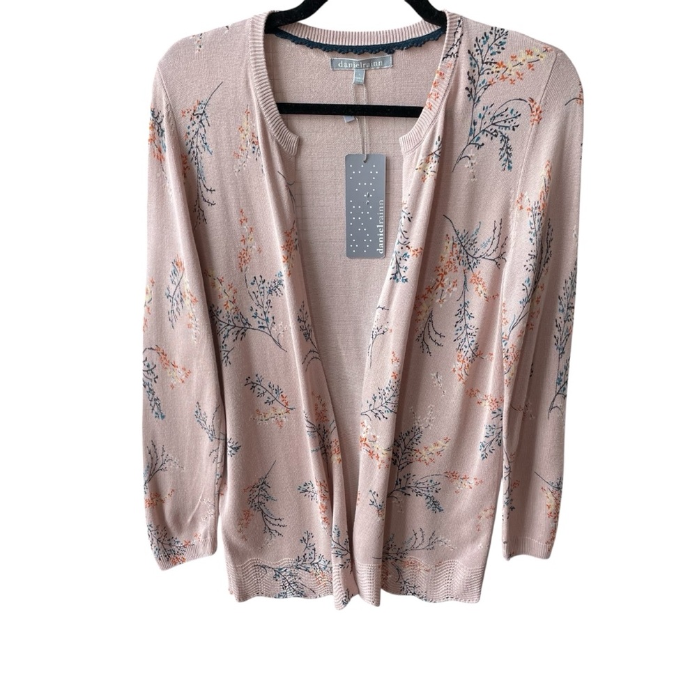 Daniel Rainn Blush Floral Cardigan NWT
